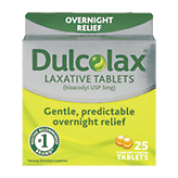 Dulcolax&nbsp;&nbsp;laxative overnight relief tablets Full-Size Picture